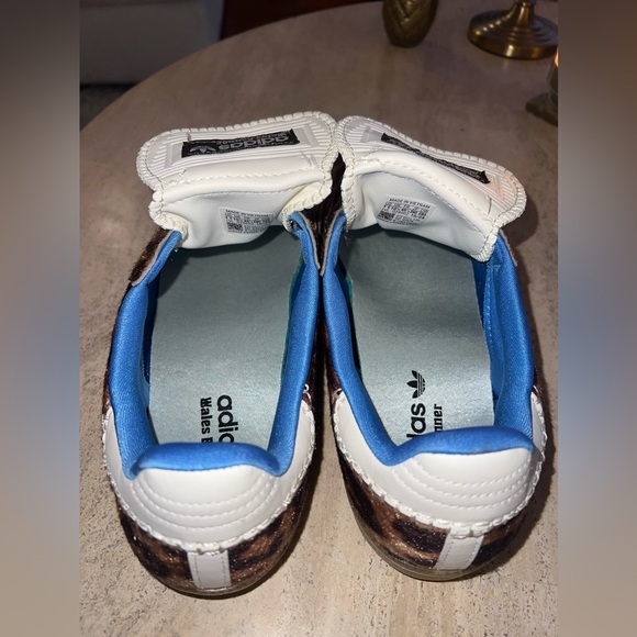 NEW Adidas Wales Bonner x Samba Leopard Pony Sneaker Shoes Men’s 11 Women 12 1/2 - Picture 4 of 11